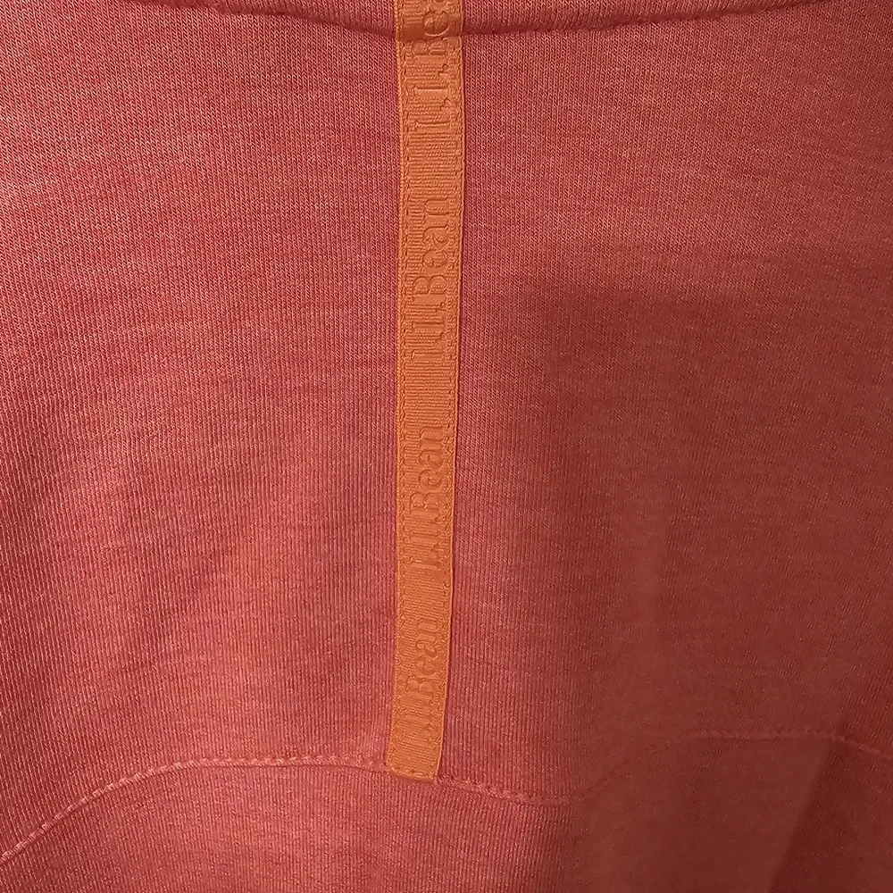 LL Bean Sweater Womens S SoftFlex Mock Neck Stretch Pullover Top Coral Red - Picture 9 of 10